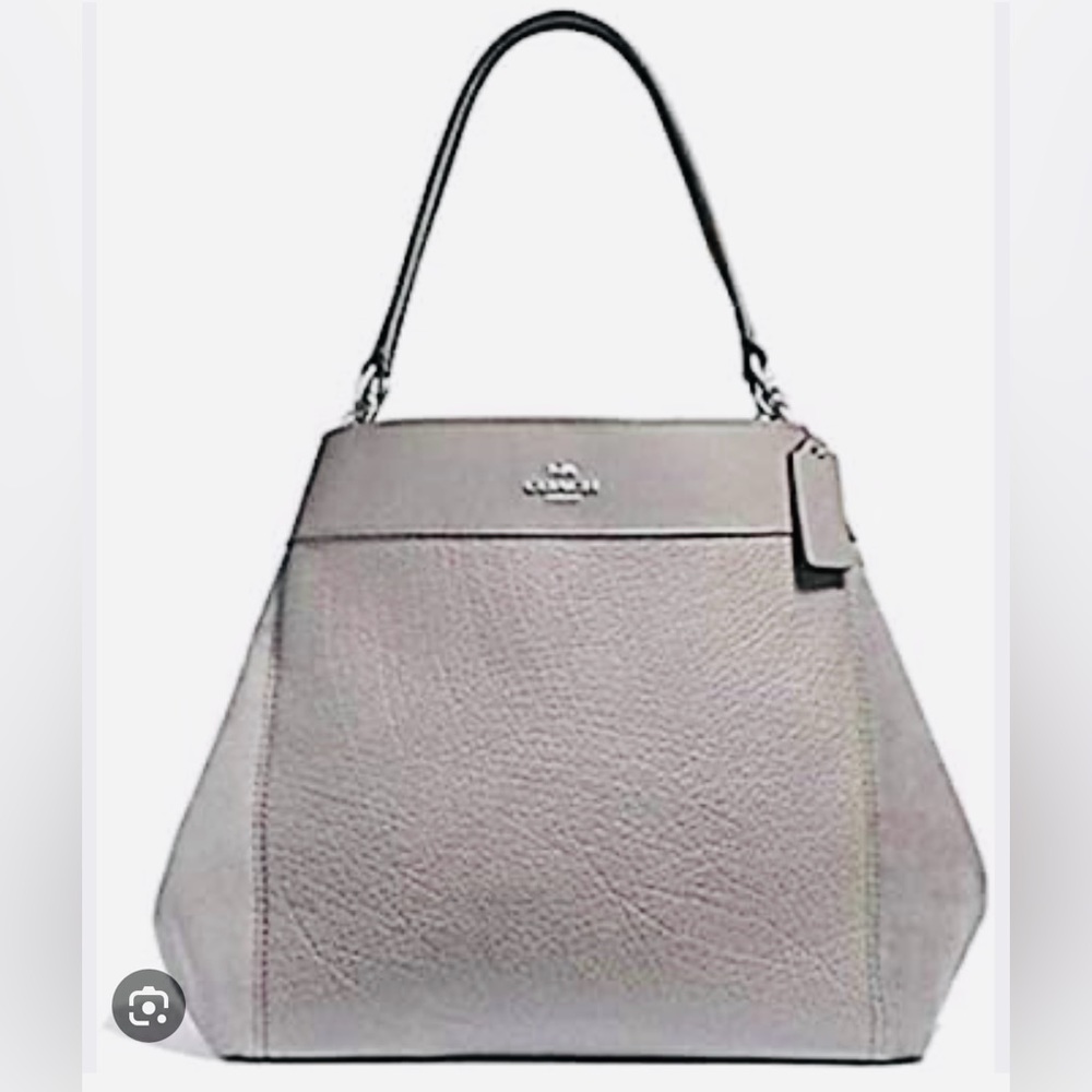 Coach Large Lexy Pebble Suede Leather Shoulder Bag NWT